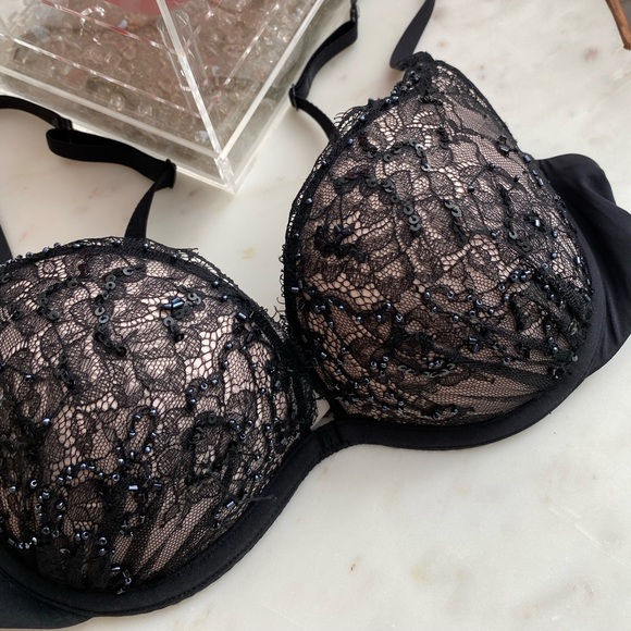 Beaded and lace bra - Picture 1 of 3